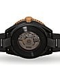 Color:Black - Image 3 - Unisex Captain Cook High-Tech Automatic Black Titanium Bracelet Watch