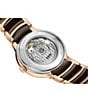 Color:Two Tone - Image 2 - Unisex Brown Dial Centrix Automatic Two Tone Stainless Steel Bracelet Watch