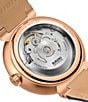 RADO Unisex Florence Automatic Leather Strap Watch - Image 3