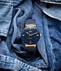 RADO Unisex Florence Automatic Leather Strap Watch - Image 6