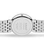 Color:Silver - Image 3 - Unisex Florence Classic Diamonds Quartz Analog Black Dial Silver Stainless Steel Bracelet Watch