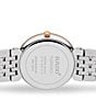Color:Two Tone - Image 4 - Unisex Florence Classic Diamonds Quartz Analog White Dial Two-Tone Stainless Steel Bracelet Watch