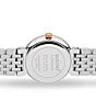 Color:Two Tone - Image 3 - Unisex Florence Classic Diamonds Quartz Analog Two-Tone Stainless Steel Bracelet Watch