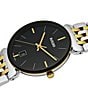 Color:Two Tone - Image 2 - Unisex Florence Classic Quartz Analog Two Tone Stainless Steel Bracelet Watch