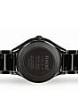 Color:Black - Image 3 - Unisex True Automatic Diamonds Black Titanium Bracelet Watch