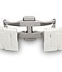 Color:White - Image 4 - Unisex True Square Automatic Open Heart White Titanium Bracelet Watch