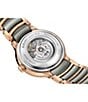 Color:Two Tone - Image 2 - Women's Centrix Automatic Diamonds Two Tone Silver Dial Stainless Steel Bracelet Watch