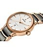 Color:Two Tone - Image 3 - Women's Centrix Automatic Two Tone Stainless Steel Bracelet Watch