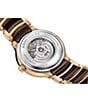 Color:Two Tone - Image 2 - Women's Centrix Diamonds Automatic Brown Two Tone Stainless Steel Bracelet Watch