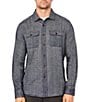 Color:Denim Blue - Image 1 - Mountainside Twill Long Sleeve Woven Shirt