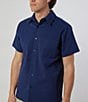 Color:Naval Academy - Image 1 - The Acadia Short Sleeve Woven Shirt