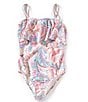 Raisins Big Girls Paisley Print One-Piece Swimsuit, Color:Multi - Image 1