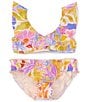 Color:Multi - Image 1 - Big Girls 7-16 Printed Halter Top & Hipster Bottom 2-Piece Swimsuit