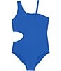 Raisins Big Girls One Shoulder One-Piece Set Swimsuit - Image 1