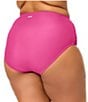 Raisins Curve Plus Size Solid Costa Front Shirring High Waist Swim Bottom - Image 2
