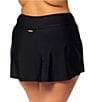 Raisins Curve Plus Size Solid Echo High Waisted Skirted Swim Bottom - Image 2