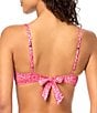 Raisins Flower Jacquard Pisces V-Neck Bra Swim Top - Image 2