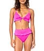 Raisins Smocking Solid Texture Shaye Ruffle Bralette Swim Top & Shaye High Waist Ruffle Swim Bottom - Image 2
