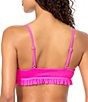 Raisins Smocking Solid Texture Shaye Ruffle Bralette Swim Top - Image 2