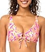 Raisins Sun Vibes West Side Adjustable O-Ring Bra Swim Top - Image 1
