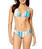 Raisins Valley Girl Stripe Triangle Swim Top & Side Tie Hipster Swim Bottom - Image 6