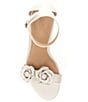Color:Soft White - Image 5 - Allie Floral Leather Sandals
