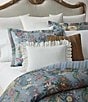 Ralph Lauren Adalia Bedding Collection Caden Euro Sham, Color:White - Image 3