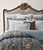 Ralph Lauren Adalia Bedding Collection Caden Euro Sham, Color:White - Image 4