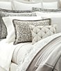 Color:Graphite Grey - Image 4 - Aubree Collection Paisley Duvet Cover