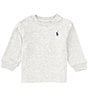 Color:Andover Heather - Image 1 - Baby Boys 3-24 Months Long Sleeve Basic T-Shirt
