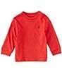 Color:RL 2000 Red - Image 1 - Baby Boys 3-24 Months Long Sleeve Basic T-Shirt