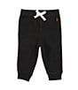 Color:Black - Image 1 - Baby Boys 3-24 Months Fleece Jogger Pants