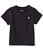 Color:Classic Black/Basic Gold - Image 1 - Baby Boys 3-24 Months Short-Sleeve Collegiate Essential Tee