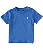 Color:Liberty Blue - Image 1 - Baby Boys 3-24 Months Short-Sleeve Essential Tee