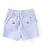 Color:Blue - Image 2 - Baby Boys 3-24 Months Stretch Seersucker Shorts