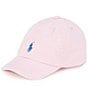 Color:Carmel Pink - Image 1 - Baby 3-24 Months Twill Baseball Cap