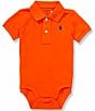 Ralph Lauren Baby Boys Short-Sleeve Cotton Mesh Polo Bodysuit - Image 2