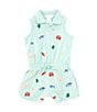 Color:Celadon - Image 1 - Baby Girls 3-24 Months Beach Icon Stretch Mesh Romper