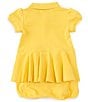 Color:Chrome Yellow/Bright Pink - Image 2 - Baby Girls 3-24 Months Fleece Sweatshirt & Jogger Pant Set