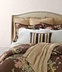 Color:Brown - Image 3 - Brinly Floral Cotton Duvet Cover