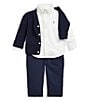 Color:White - Image 2 - Baby Boys 3-24 Months Long Sleeve Oxford Shirt