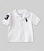 Ralph Lauren Baby Boys 3-24 Months Short Sleeve Big Pony Polo Shirt, Color:White - Image 1