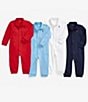 Color:French Navy - Image 3 - Baby Boys Newborn-12 Months Classic Coverall