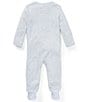 Color:Quartz Heather - Image 2 - Childrenswear Baby Newborn-9 Months Pony Footed Coverall