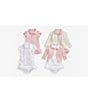Color:Hint of Pink - Image 3 - Childrenswear Baby Girls 3-24 Months Mini Cable-Knit Cardigan
