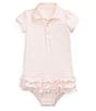 Color:Delicate Pink - Image 1 - Baby Girls 3-24 Months Polo Cupcake Dress