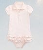 Color:Delicate Pink - Image 4 - Baby Girls 3-24 Months Polo Cupcake Dress