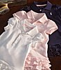 Color:French Navy - Image 2 - Baby Girls 3-24 Months Polo Cupcake Dress