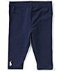 Color:French Navy - Image 1 - Childrenswear Baby Girls 3-24 Months Solid Leggings