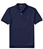 Polo Ralph Lauren Big Boys Short Sleeve Classic Mesh Polo Shirt, Color:Refined Navy - Image 1